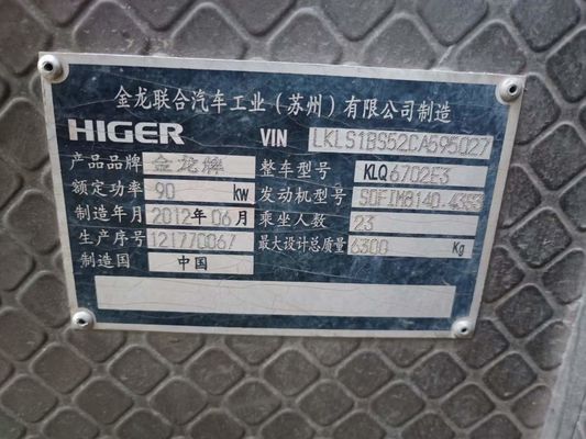 King Long Used 23 sièges Autobus fiable modèle d'occasion à gauche