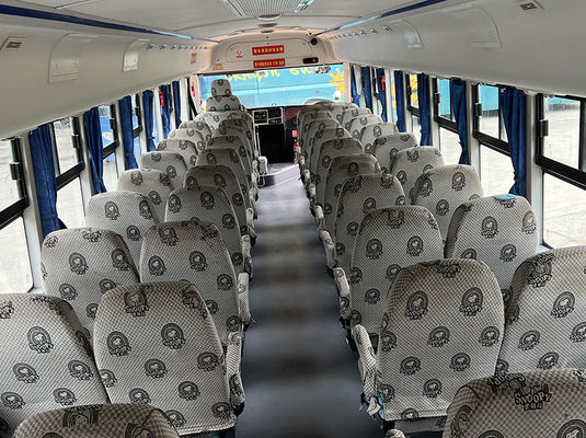 Autobus scolaire jaune d'occasion 46 places Transmission manuelle Autobus YuTong d'occasion