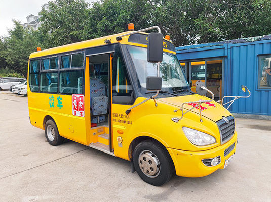 Autobus scolaire d'occasion de Dongfeng 19 sièges avec carburant diesel Euro 4 norme d'émission