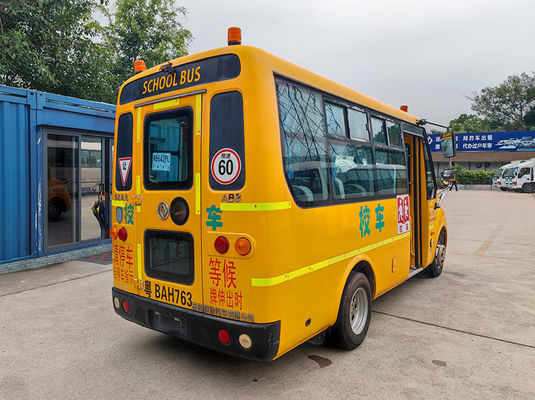 Autobus scolaire d'occasion de Dongfeng 19 sièges avec carburant diesel Euro 4 norme d'émission
