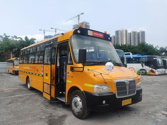 Shang Rao Autobus d'occasion 52 places LHD Position de direction Diesel Autobus scolaires prédétenus