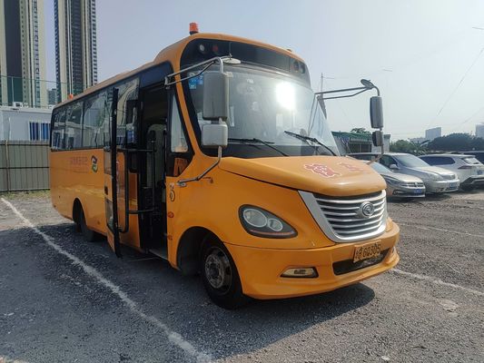 Bus King Long 32 sièges de seconde main Bus scolaire jaune Type de carburant diesel