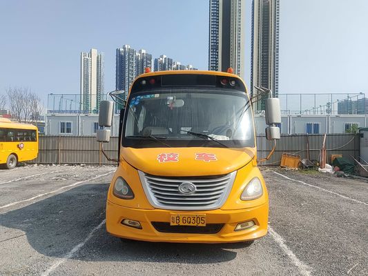 Bus King Long 32 sièges de seconde main Bus scolaire jaune Type de carburant diesel