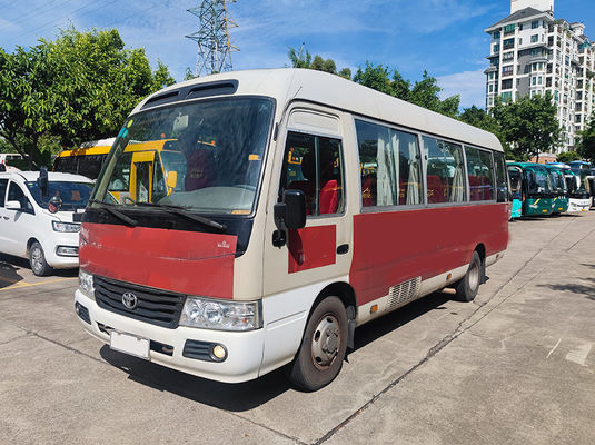 23 sièges Toyota Coaster Autobus touristique d'occasion avec transmission manuelle