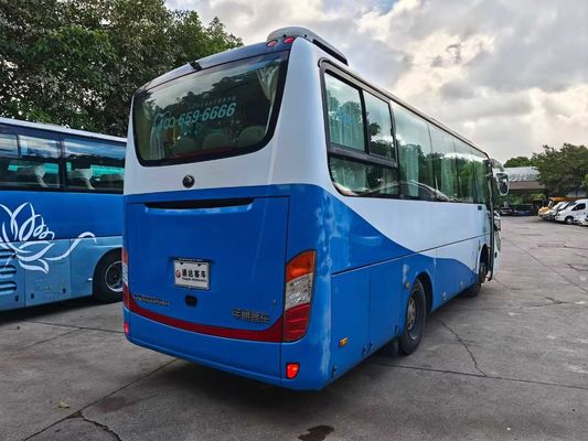 Yutong 28 sièges bus d'occasion avec Yuchai 200HP moteur et vitesse maximale de 100 km / h