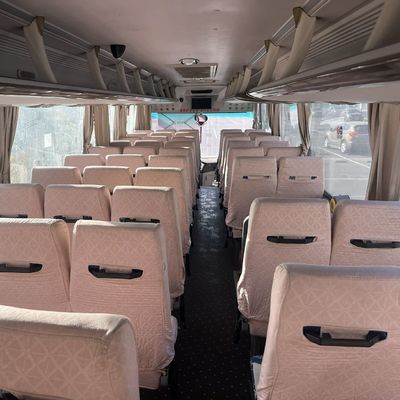 Transmission manuelle du moteur Yuchai 330 Autobus Golden Dragon d'occasion de 63 places jaunes