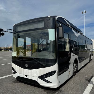 Autobus urbain d'occasion EV Zonson à deux portes pour passagers, extérieur blanc