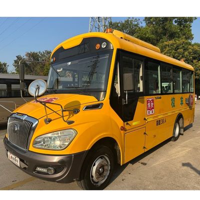 Autobus scolaire d'occasion pour enfants, 36 places, moteur diesel, fabriqué en Chine, robuste et durable