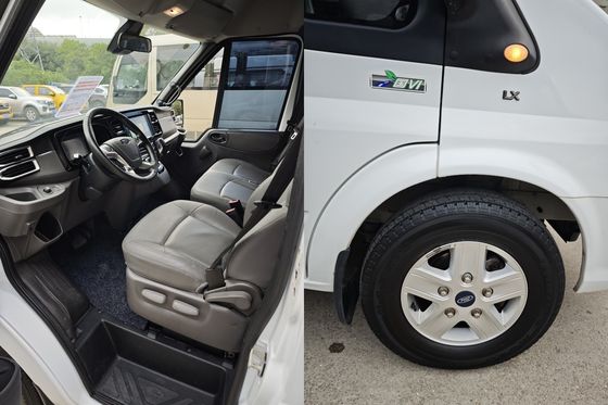 Minibus d'occasion 14 places Diesel Jiangling Transit CN-4 Van avec une vitesse maximale de 145 km/h