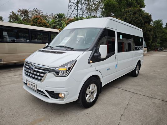 Minibus d'occasion 14 places Diesel Jiangling Transit CN-4 Van avec une vitesse maximale de 145 km/h