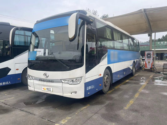 Autobus d'occasion 48 places purement électrique KING LONG blanc avec voie arrière 1860 et voie avant 2054