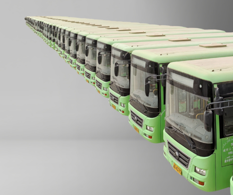 Autobus urbain diesel 2015 en seconde main, roulement à gauche Autobus vert de 8 mètres
