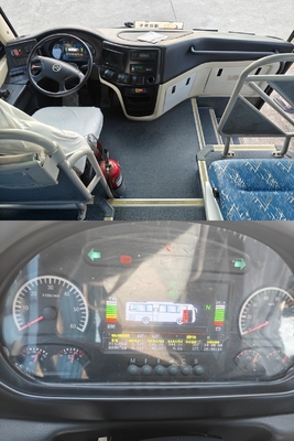 Autobus électrique de type 48 places d'occasion, entièrement électrique, de Golden Dragon en 2018, avec voie arrière de 1860