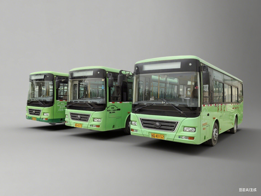 Bus d'occasion Yuchai à moteur avant 19/60 places 3767 ml Déplacement pour un transport en douceur