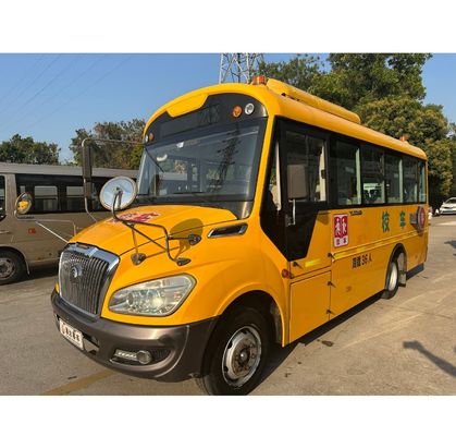 Autobus scolaire diesel jaune 36 d'occasion, norme nationale IV d'émission, fabriqué en Chine